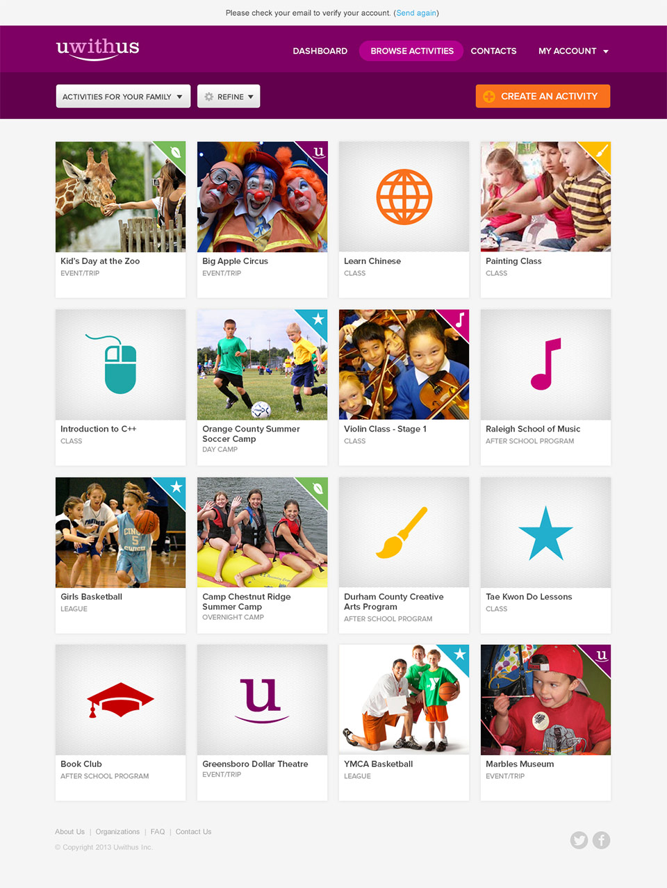 Uwithus Browse Activities